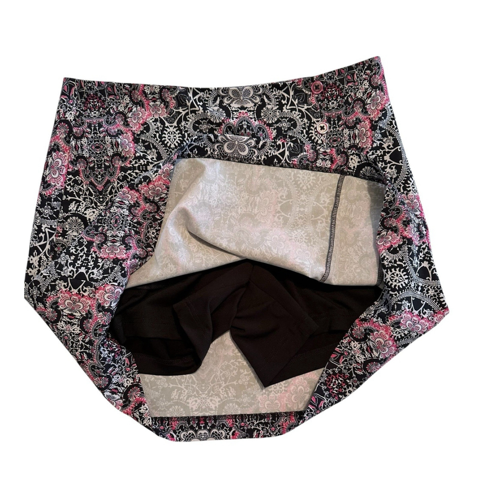 EP New York Golf Skorts Womens Size 8 Black & Pink Shorts Mini Skirt Pickleball